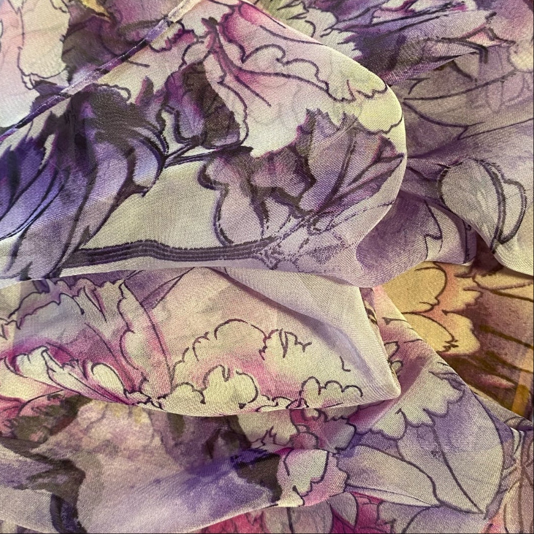 PLUM SCARF AND SWEATER - RECYCLED